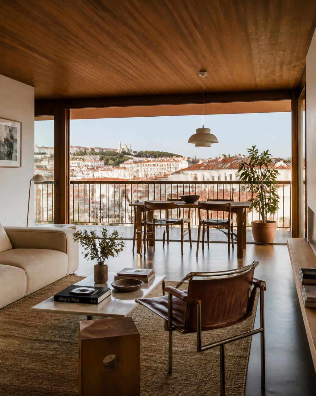 Sala do apartamento T2 em Alvalade